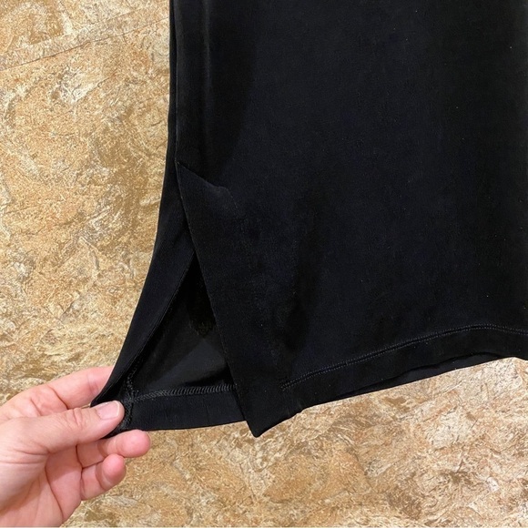 Chico’s 3 (XL 16) Travelers Pants Stretchy Black Cropped High Rise Side Slits - Picture 5 of 11